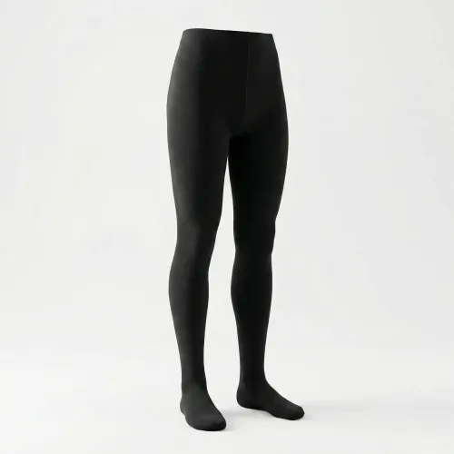 Жіночі теплі колготки на хутрі чорні, щільні зимові термоколготи з начосом (S, M, L, XL, 2XL) 4