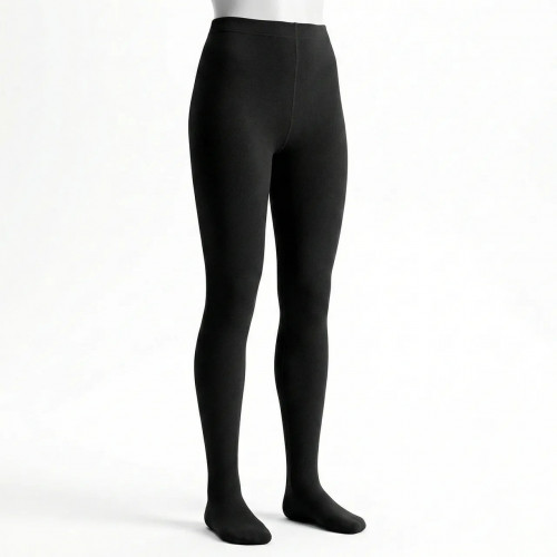 Женские теплые колготки на меху черные, плотные зимние термоколготы с начесом (S, M, L, XL, 2XL) 4 (арт. 8713)