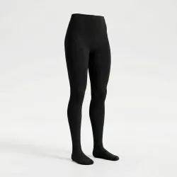 Колготки жіночі на хутрі чорні, теплі зимові термоколготи зі стопою, щільні 3