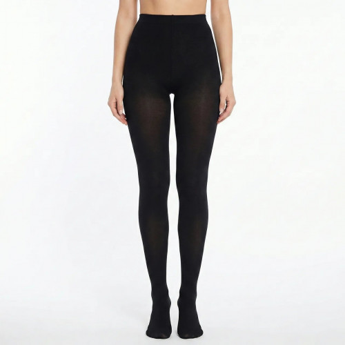 Женские теплые колготки на меху черные, зимние термоколготки с начесом (размеры 42-46, 48-54) 3