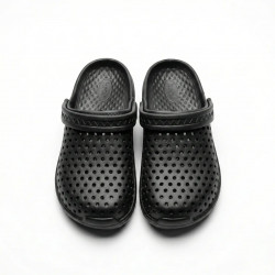 Сабо чоловічі чорні Krok піна ЕВА. Дихаючі крокси з перфорацією для дачі та роботи 41-45