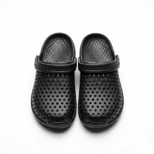 Сабо чоловічі чорні Krok піна ЕВА. Дихаючі крокси з перфорацією для дачі та роботи 41-45