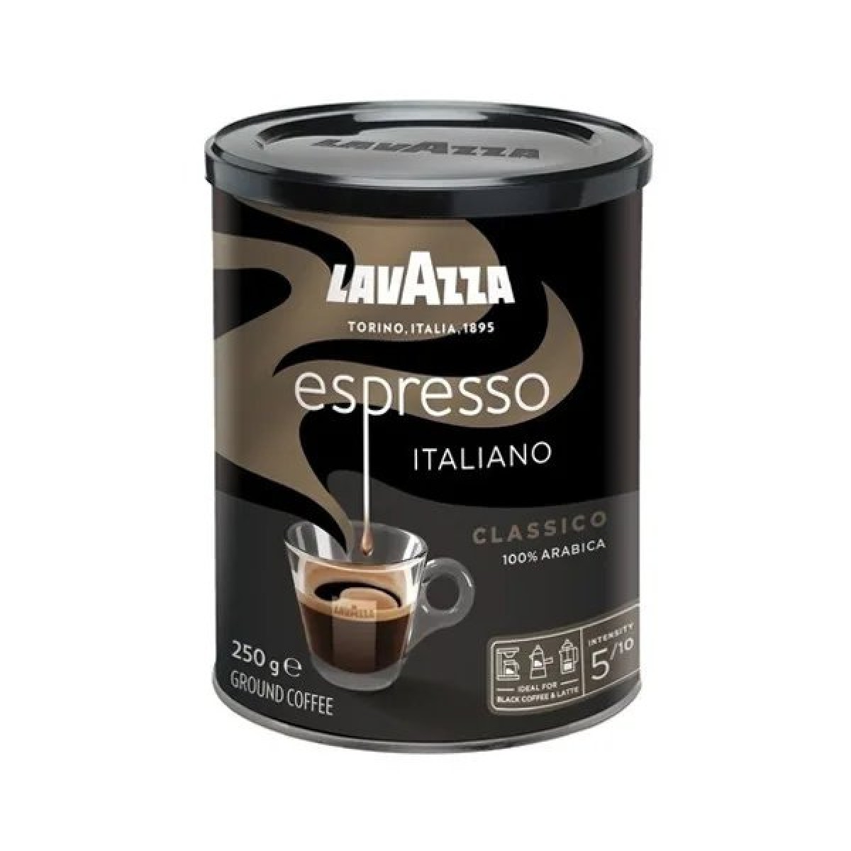 Кава мелена Lavazza Caffe Espresso 250 грам в ж/б Банку (арт. 4344)