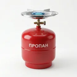 Газовий балон 8 л з пальником (конфоркою). Туристичний комплект для кемпінгу та дому (Пропан)