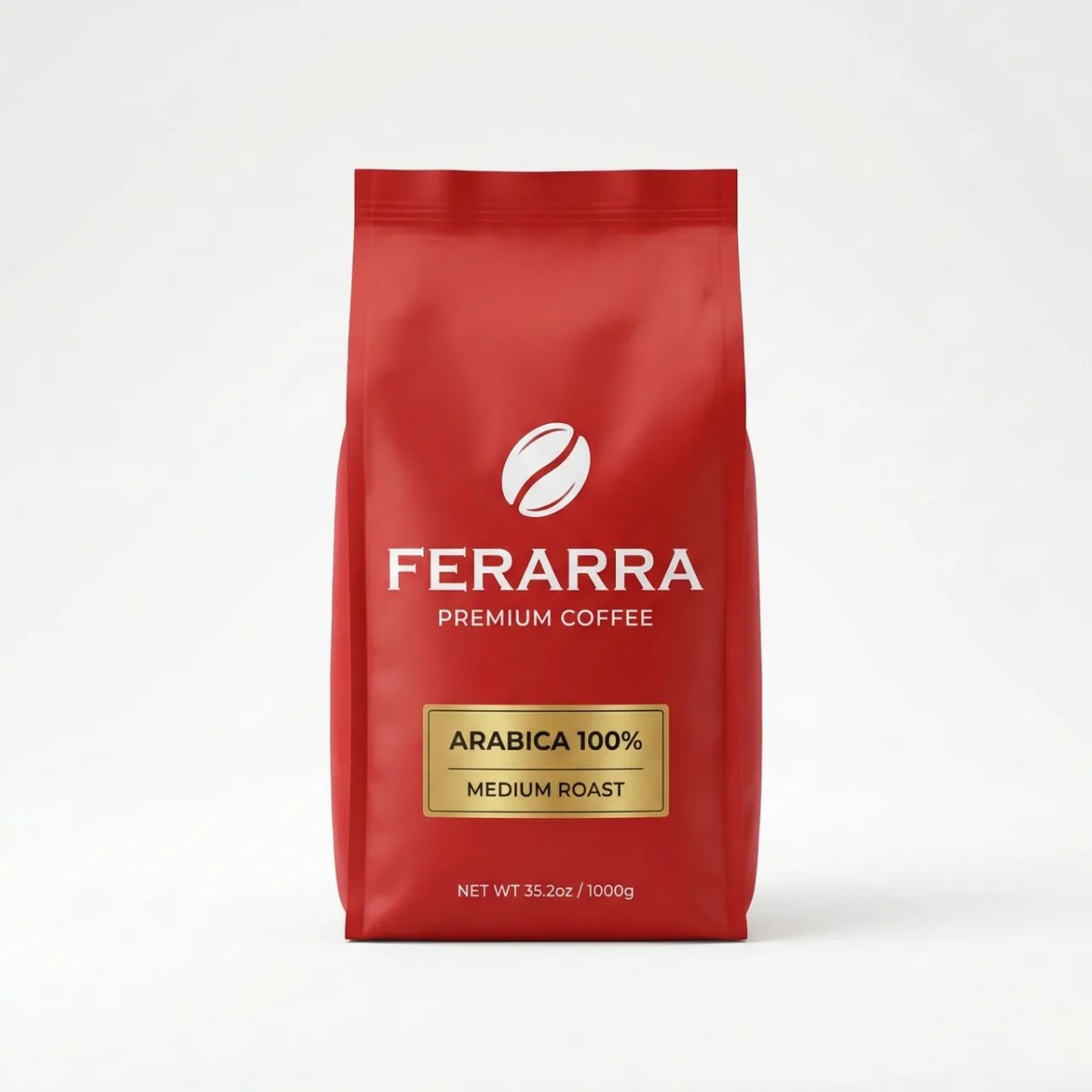 Кава в зернах Ferarra 100% Arabica 1 кг | Преміум арабіка середнього обсмажування, м'який смак (арт. 4261)