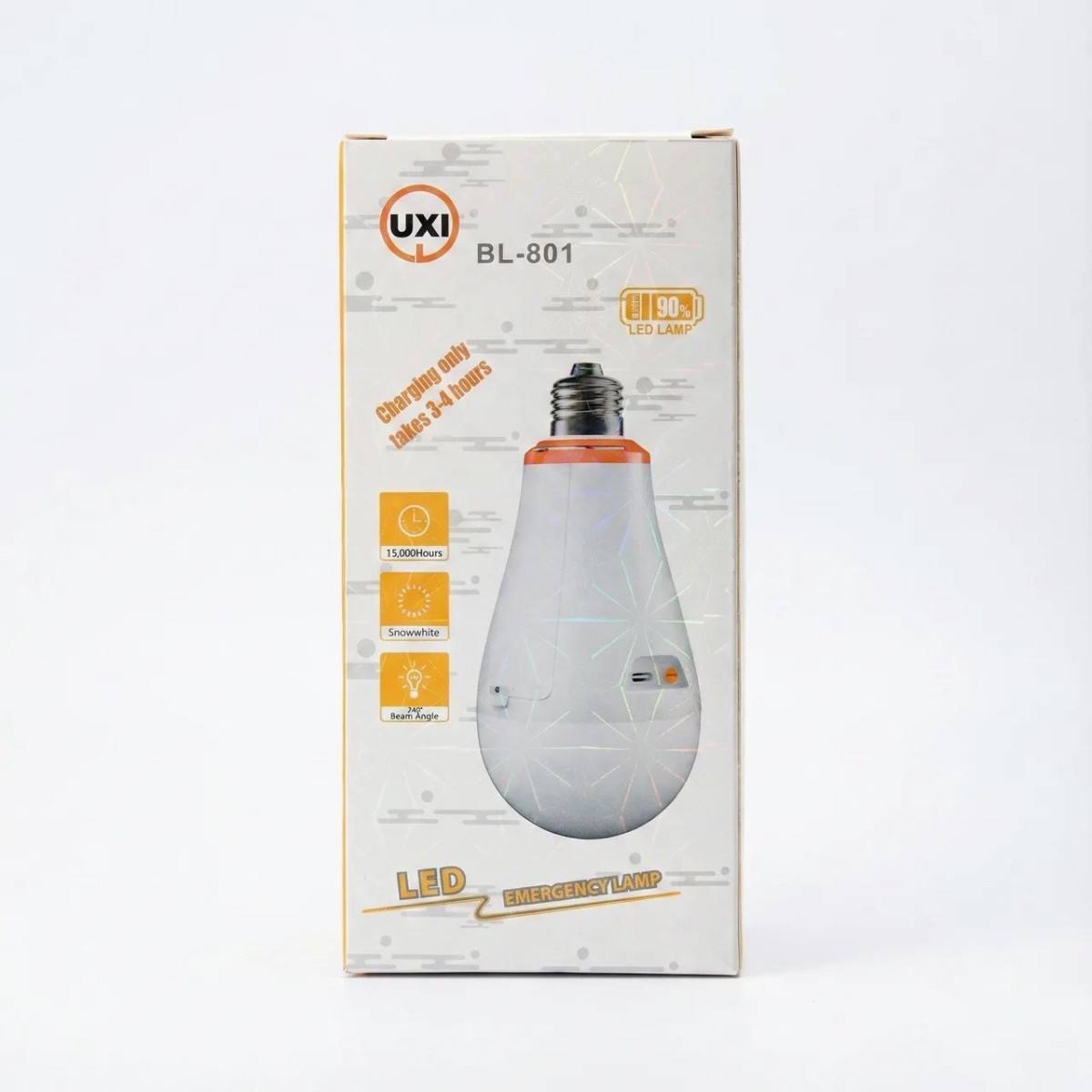 Акумуляторна лампочка WL  801 20 W (65 ват) з батарейкою на 1500 mAh 6500 К, аварійна лампочка (арт. 6948)
