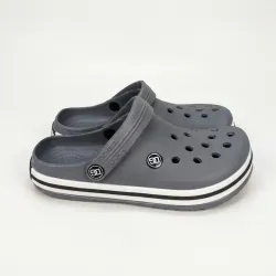 Сабо жіночі сірі Dago Style піна ЕВА. Стильні крокси на білій підошві 36-41