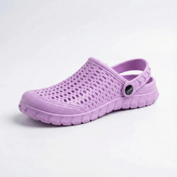 Сабо женские сиреневые Krok (р. 36-41) из пены ЭВА, дышащие кроксы с перфорацией