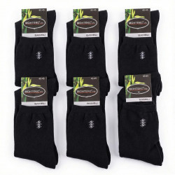 Мужские зимние носки Монтекс Махра Бамбук. Теплые черные носки на зиму 40-45
