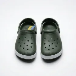 Сабо крокси (пінка) темно-сині з білою смугою | Чоловічі, Пляжні, Розміри 41-45