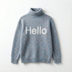 Жіночий теплий светр Hello під горло (48-50). В'язаний зимовий гольф меланж