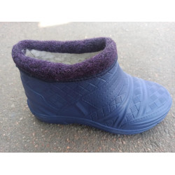 Калоші жіночі на хутрі синие
