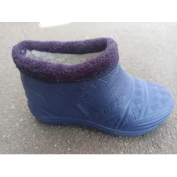 Калоші жіночі на хутрі синие