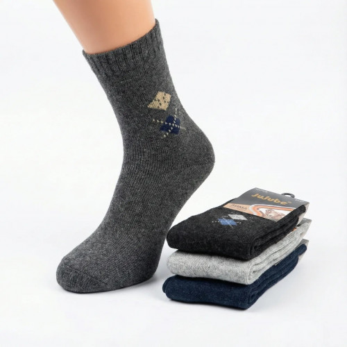 Мужские зимние носки ангора с махрой. Очень теплые термо носки шерсть 41-47