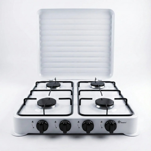 Настольная газовая плита (4 конфорки) MS-6604 белая