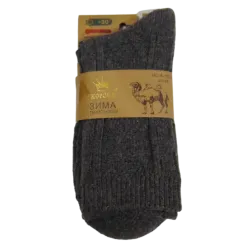 Шкарпетки термо верблюжа вовна Корона 1523-5 42-48 сірі