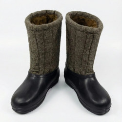 Бурки шинельні з галошами, теплі чоловічі валянки для риболовлі та роботи, розміри 41-45