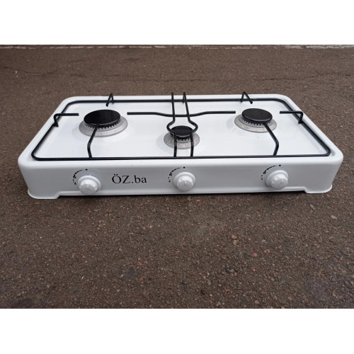 Настільна газова плита таганок Oz.ba на 3 конфорки