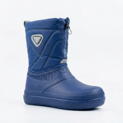 Женские зимние сапоги-дутики Dago Синие. Непромокаемые сноубутсы на меху (пена ЭВА) 37-41