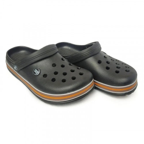 Крокси сабо чоловічі чорні гумові шльопанці (арт. 4715)