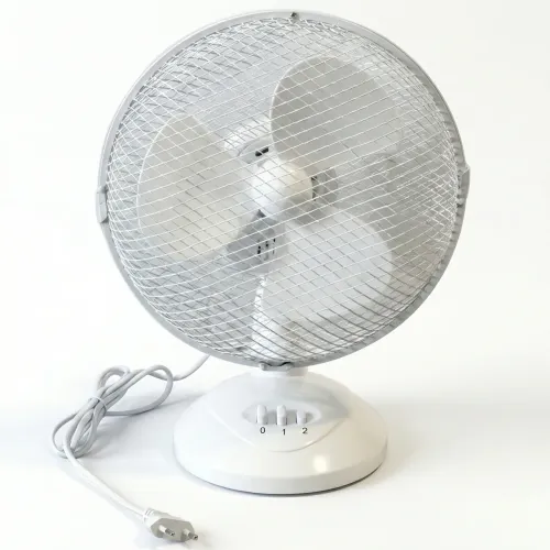 Настільний вентилятор WimpeX WX-901 (9 дюймів), компактний, 2 швидкості, білий