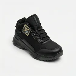 Чоловічі зимові кросівки на хутрі Walking Чорні. Теплі трекінгові черевики (41-45 р)