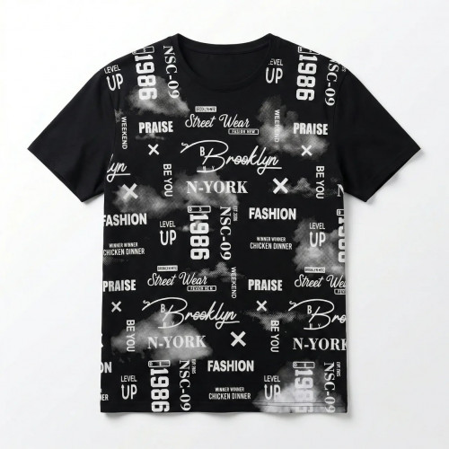 Женская футболка оверсайз Brooklyn New York, удлиненная черная туника с надписями, молодежный Street Wear