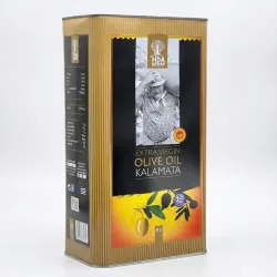 Оливкова олія HDA Kalamata Extra Virgin 5 л. Грецька олія першого холодного віджиму (жерстяна банка)