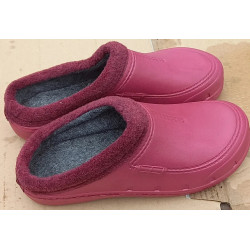 Жіночі сабо теплі даго на повсті червоні 37 - 42