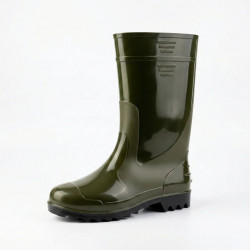 Сапоги резиновые мужские (ПВХ) высокие | Хаки, Для огорода и рыбалки, Размеры 41-47