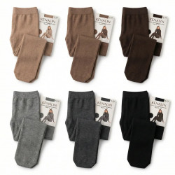 Колготи жіночі кашемірові Kenalin (з п'ятою) розмір 54-60, теплі зимові батали, висока посадка