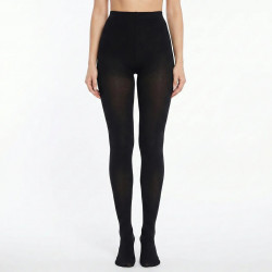 Жіночі теплі колготи на хутрі чорні, зимові термоколготки з начосом (розміри 42-46, 48-54)