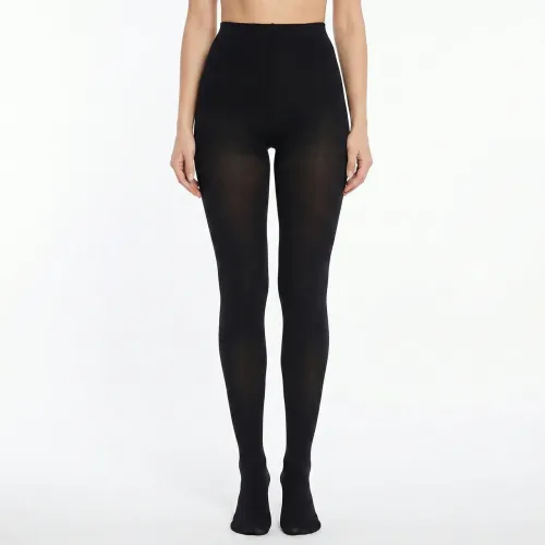 Жіночі теплі колготи на хутрі чорні, зимові термоколготки з начосом (розміри 42-46, 48-54)