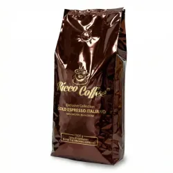 Кава в зернах Ricco Coffee Gold Espresso Italiano 1 кг | Німецька якість, Купаж для еспресо, Exclusive Collection