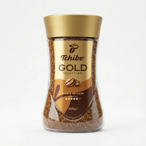 Кава розчинна Tchibo Gold Selection 200 г (скло), Кава Чібо Голд Селекшн сублімована