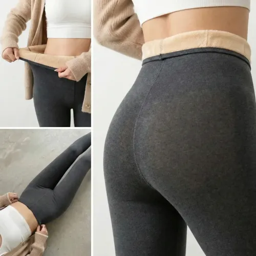 Жіночі теплі колготки на хутрі з ефектом 