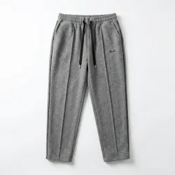 Жіночі теплі брюки на байці в ялинку, штани великих розмірів 52-54, Сірі Biella