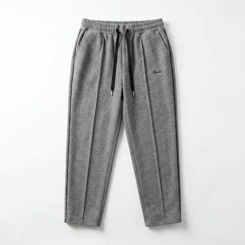 Жіночі теплі брюки на байці в ялинку, штани великих розмірів 52-54, Сірі Biella