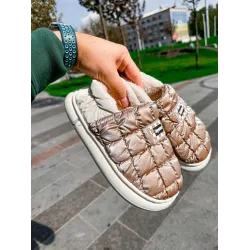 Капці дутики жіночі Marí капучино + беж 36 - 41