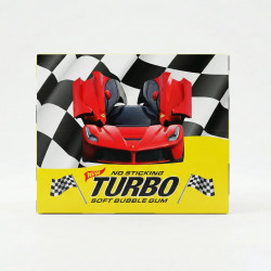 Жевательная резинка Turbo (Турбо) 100 шт, легендарная жвачка с вкладышами авто, вкус детства