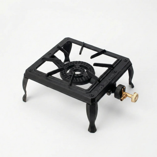 Чугунная газовая плита 3.5 кВт ГБ-01. Мощная горелка под казан и автоклав (Промышленная)