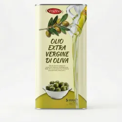 Оливкова олія Vesuvio Extra Virgin 5 л (жерстяна каністра), Італія, вигідна упаковка
