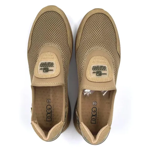 Кросівки сітка чоловічі Бежевий