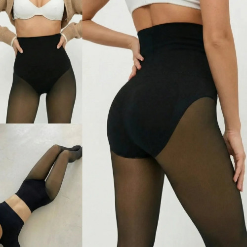 Зимние колготки с эффектом 