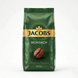 Кава в зернах Jacobs Monarch 1 кг | Класична кава Якобз Монарх, Середнє обсмажування, Оригінал
