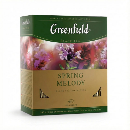 Чай чорний з чебрецем Greenfield Spring Melody 100 пак. м/у HoReCa (арт. 7854)