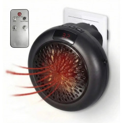 Портативний обігрівач в розетку Wonder Heater 900W з пультом, міні-тепловентилятор з таймером та LED-екраном