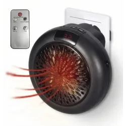 Портативний обігрівач в розетку Wonder Heater 900W з пультом, міні-тепловентилятор з таймером та LED-екраном