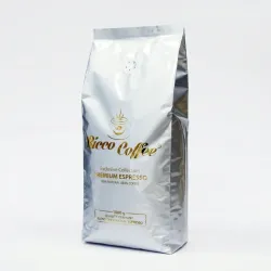 Кава в зернах Ricco Coffee Premium Espresso 1 кг | Міцна кава, Німецька якість, Купаж для еспресо