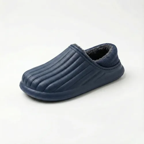 Чоловічі зимові галоші сабо утеплені на хутрі сині піна ЕВА для дому та дачі (41-45)